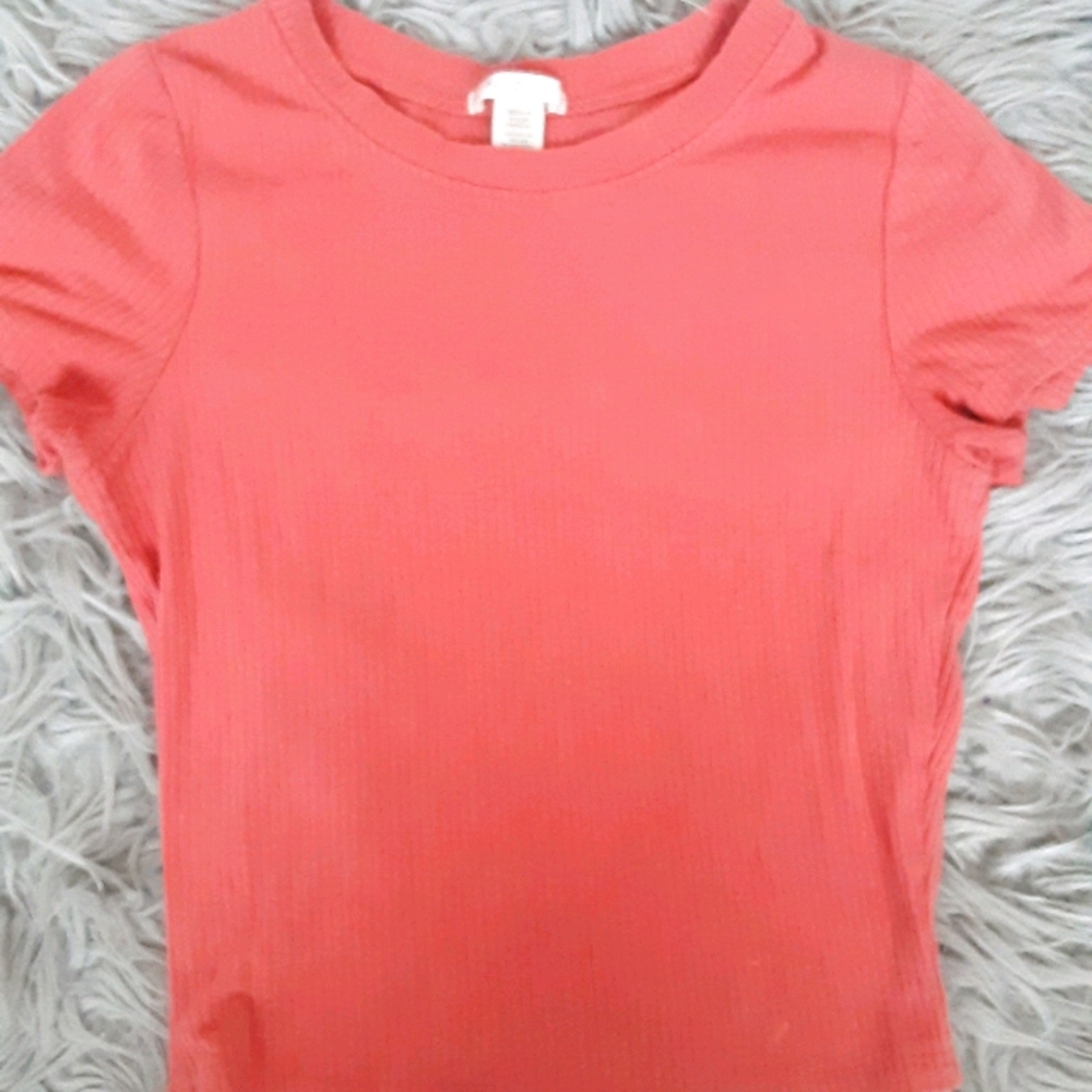 Peach crop shirt